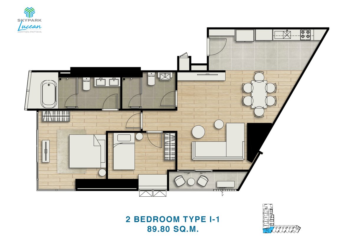 Type I-1 floor plan